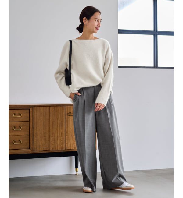 FRAMeWORK「≪追加≫FOX/CASHMERE ボートネック プルオーバー」|ニット・セーター|