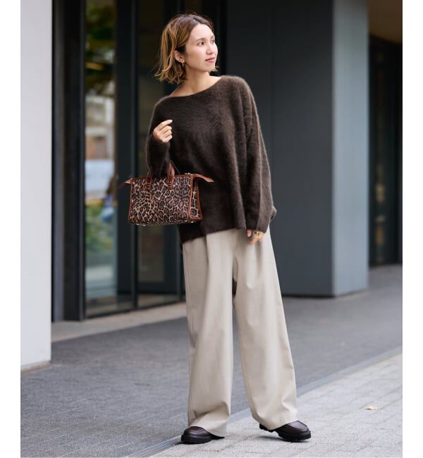 FRAMeWORK「≪追加≫FOX/CASHMERE ボートネック プルオーバー」|ニット・セーター|