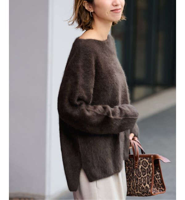 FRAMeWORK「≪追加≫FOX/CASHMERE ボートネック プルオーバー」|ニット・セーター|