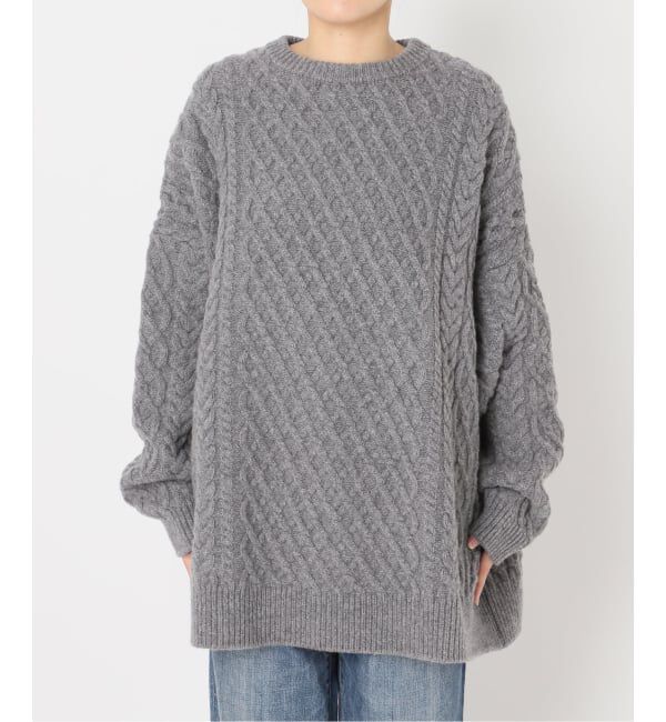 Spick and Span「Higuchi*Sアラン柄ルーズニット」|ニット・セーター|