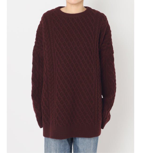 Spick and Span「Higuchi*Sアラン柄ルーズニット」|ニット・セーター|
