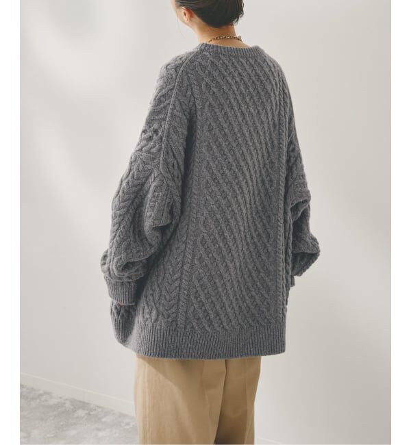 Spick and Span「Higuchi*Sアラン柄ルーズニット」|ニット・セーター|