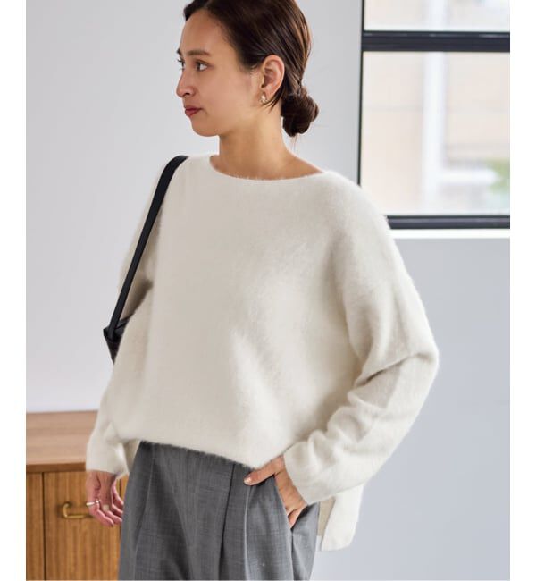 FRAMeWORK「≪追加≫FOX/CASHMERE ボートネック プルオーバー2」|ニット・セーター|