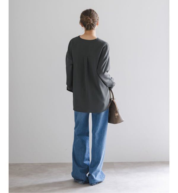 NOBLE「《追加・WEB限定カラー》ワークディテールドレープシャツ」|シャツ・ブラウス|