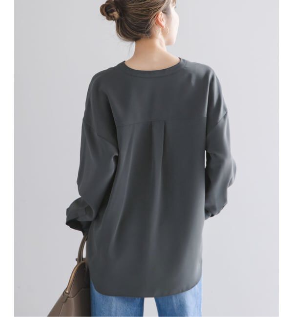 NOBLE「《追加・WEB限定カラー》ワークディテールドレープシャツ」|シャツ・ブラウス|