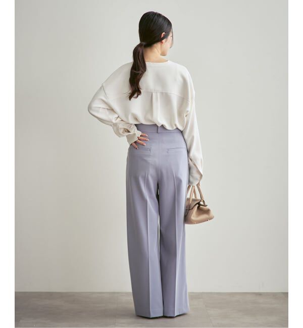 NOBLE「《追加・WEB限定カラー》ワークディテールドレープシャツ」|シャツ・ブラウス|