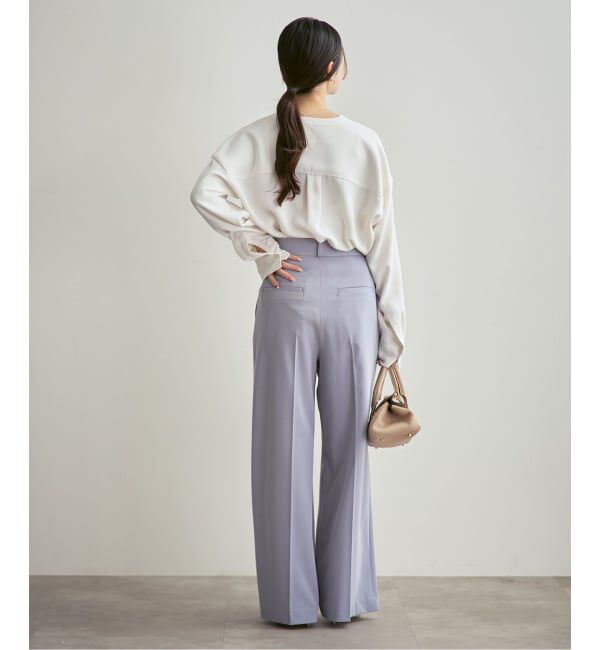 NOBLE「《追加・WEB限定カラー》ワークディテールドレープシャツ」|シャツ・ブラウス|