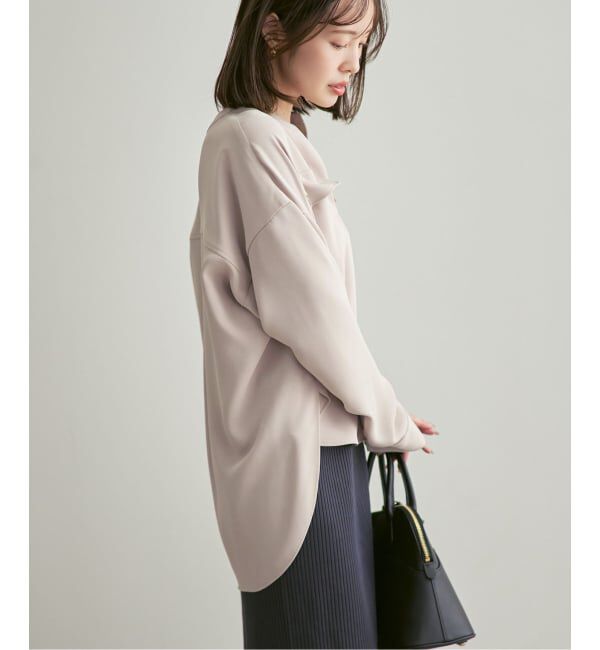 NOBLE「《追加・WEB限定カラー》ワークディテールドレープシャツ」|シャツ・ブラウス|