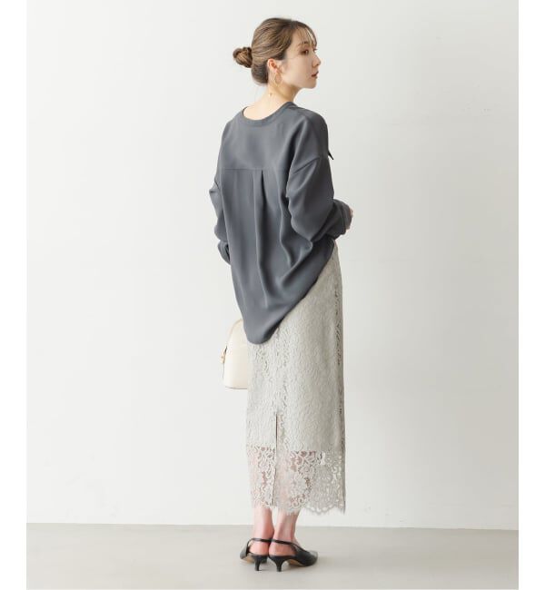 NOBLE「《追加・WEB限定カラー》ワークディテールドレープシャツ」|シャツ・ブラウス|