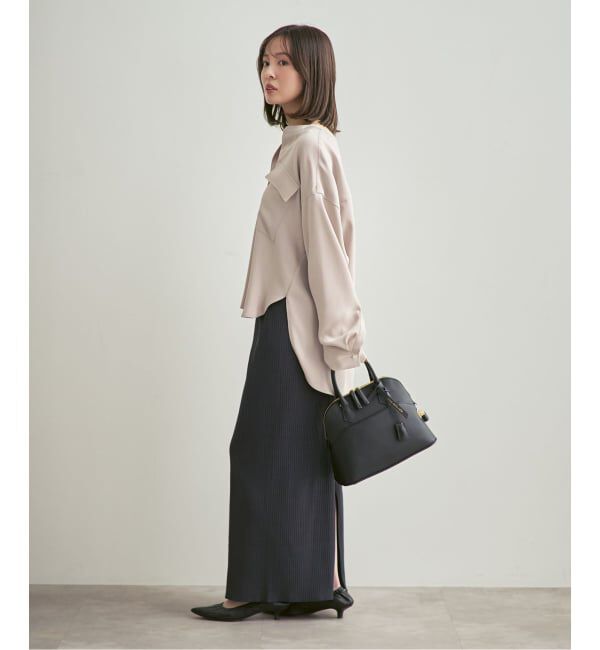 NOBLE「《追加・WEB限定カラー》ワークディテールドレープシャツ」|シャツ・ブラウス|