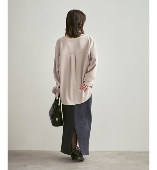 NOBLE「《追加・WEB限定カラー》ワークディテールドレープシャツ」|シャツ・ブラウス|