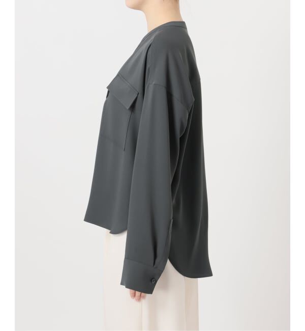 NOBLE「《追加・WEB限定カラー》ワークディテールドレープシャツ」|シャツ・ブラウス|