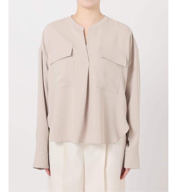 NOBLE「《追加・WEB限定カラー》ワークディテールドレープシャツ」|シャツ・ブラウス|