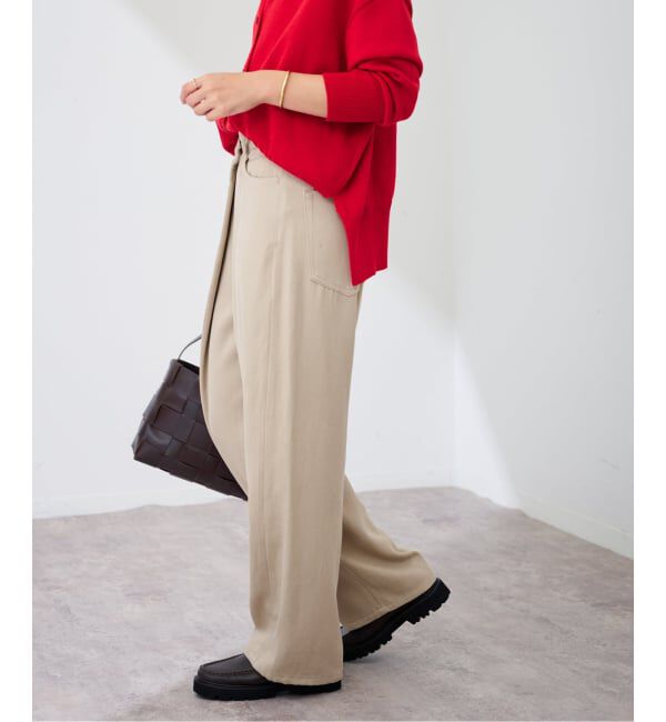 FRAMeWORK「カルゼラップパンツ」|スラックス|