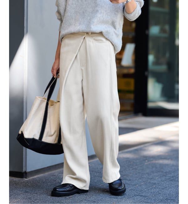 FRAMeWORK「カルゼラップパンツ」|スラックス|