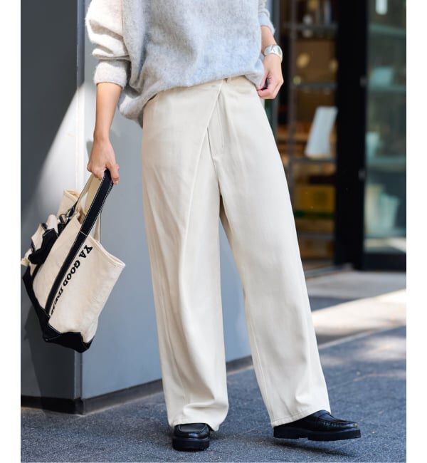 FRAMeWORK「カルゼラップパンツ」|スラックス|