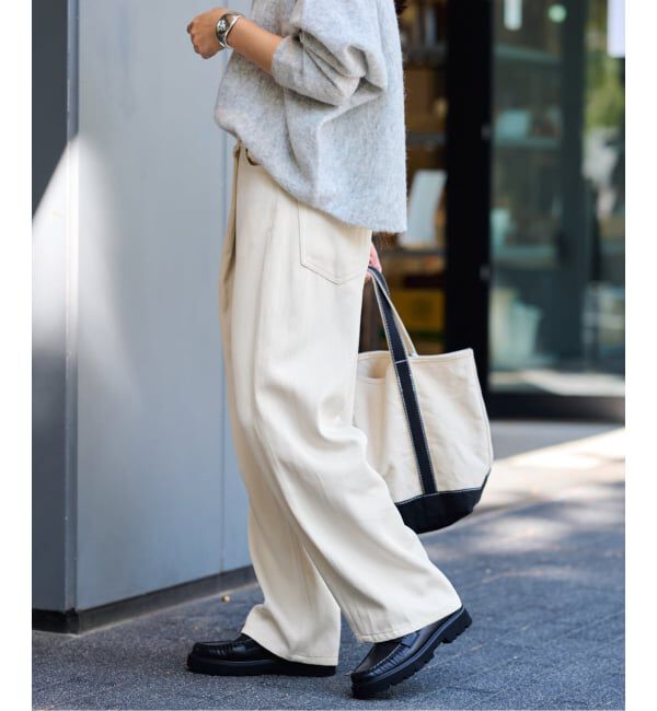 FRAMeWORK「カルゼラップパンツ」|スラックス|