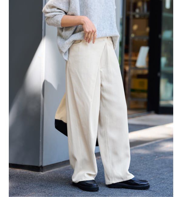 FRAMeWORK「カルゼラップパンツ」|スラックス|