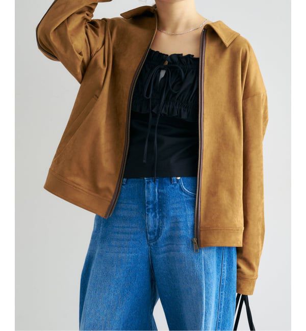 U by SPICK&SPAN「フェイクスエードブルゾン」|その他|