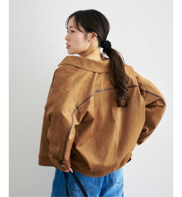 U by SPICK&SPAN「フェイクスエードブルゾン」|その他|