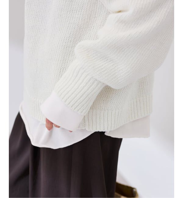 FRAMeWORK「ミニ裏毛ラウンドヘムプルオーバー」|Tシャツ・カットソー|