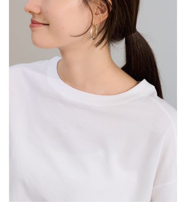 FRAMeWORK「ミニ裏毛ラウンドヘムプルオーバー」|Tシャツ・カットソー|