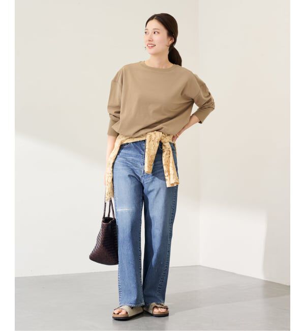 FRAMeWORK「ミニ裏毛ラウンドヘムプルオーバー」|Tシャツ・カットソー|