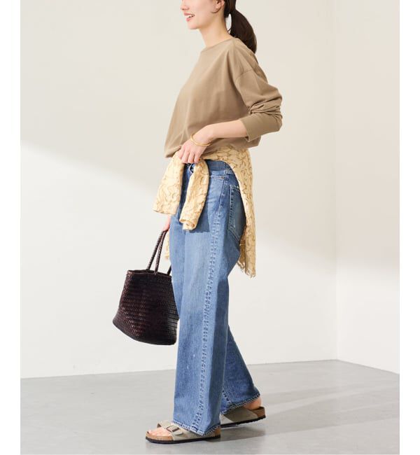 FRAMeWORK「ミニ裏毛ラウンドヘムプルオーバー」|Tシャツ・カットソー|