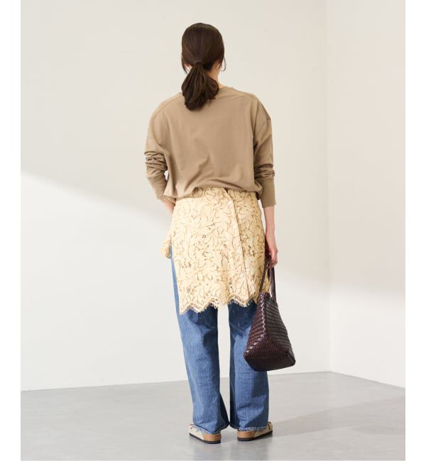 FRAMeWORK「ミニ裏毛ラウンドヘムプルオーバー」|Tシャツ・カットソー|