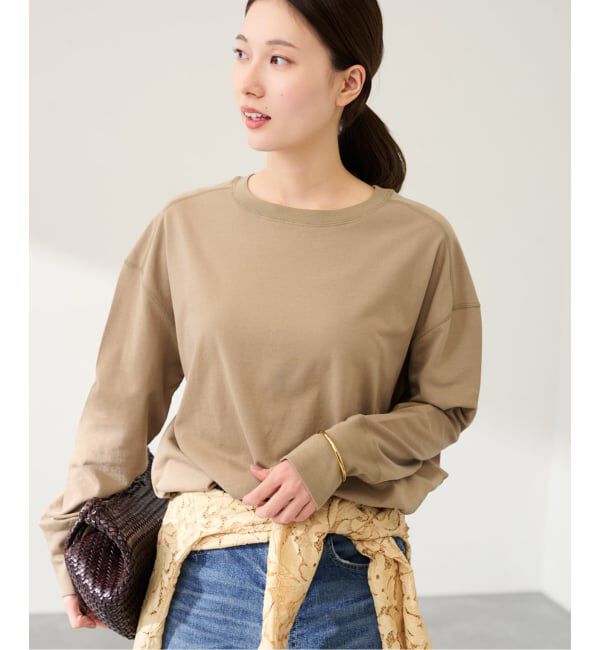 FRAMeWORK「ミニ裏毛ラウンドヘムプルオーバー」|Tシャツ・カットソー|