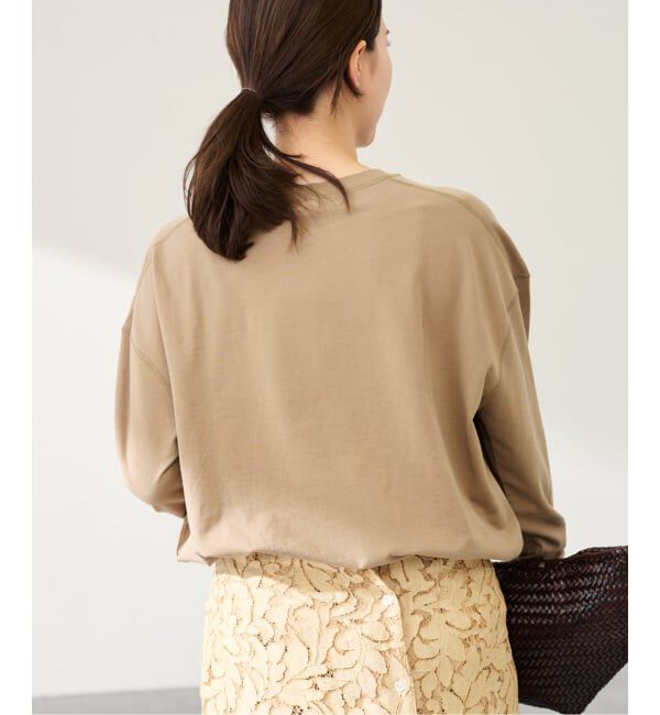 FRAMeWORK「ミニ裏毛ラウンドヘムプルオーバー」|Tシャツ・カットソー|