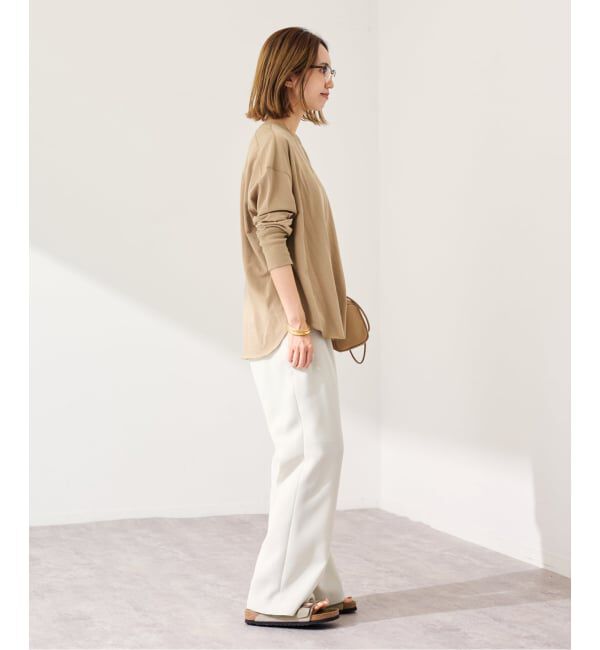 FRAMeWORK「ミニ裏毛ラウンドヘムプルオーバー」|Tシャツ・カットソー|