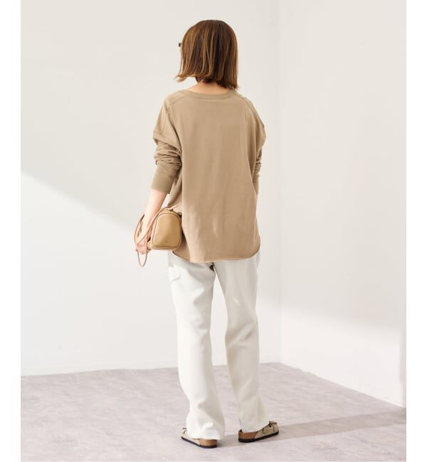 FRAMeWORK「ミニ裏毛ラウンドヘムプルオーバー」|Tシャツ・カットソー|