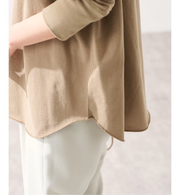 FRAMeWORK「ミニ裏毛ラウンドヘムプルオーバー」|Tシャツ・カットソー|