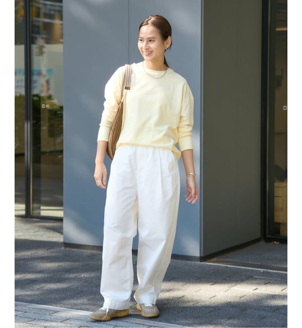 FRAMeWORK「ミニ裏毛ラウンドヘムプルオーバー」|Tシャツ・カットソー|