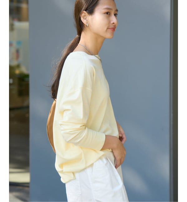 FRAMeWORK「ミニ裏毛ラウンドヘムプルオーバー」|Tシャツ・カットソー|