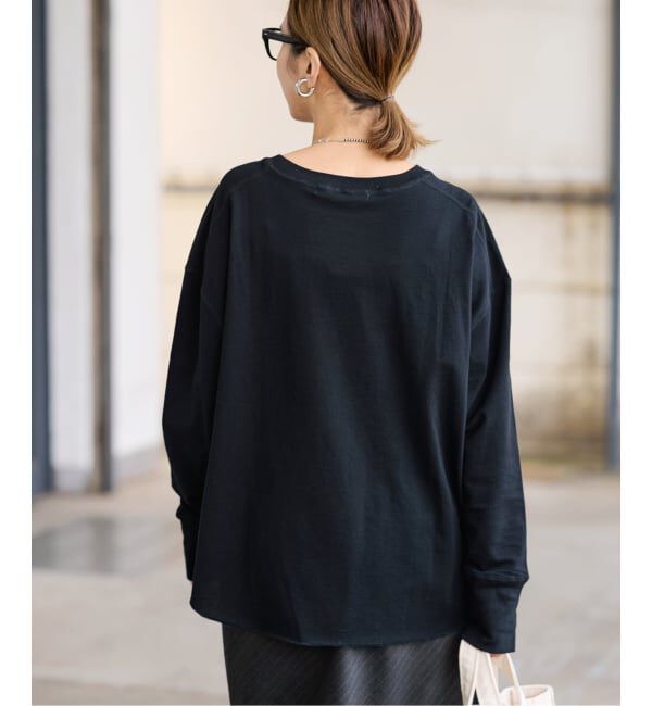 FRAMeWORK「ミニ裏毛ラウンドヘムプルオーバー」|Tシャツ・カットソー|