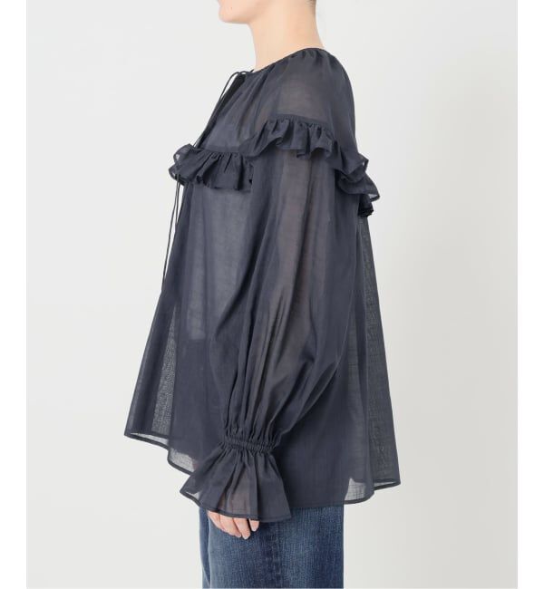 Spick and Span「コットンラミーローンフリルブラウス」|シャツ・ブラウス|