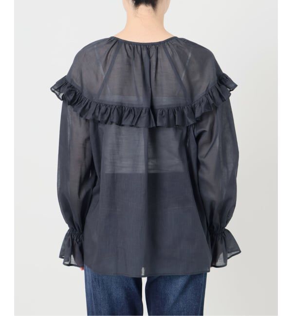 Spick and Span「コットンラミーローンフリルブラウス」|シャツ・ブラウス|