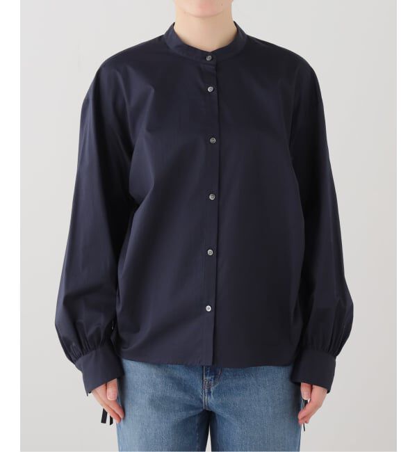 Spick and Span「サイドドロストスタンドカラーブラウス」|シャツ・ブラウス|