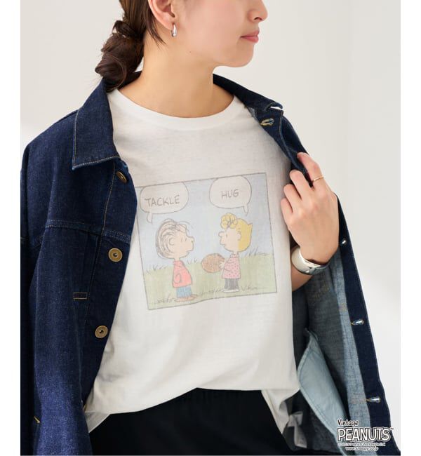 FRAMeWORK「st johns 3rd club/セントジョンズサードクラブ PENUTS コミックT」|Tシャツ・カットソー|サックスブルー