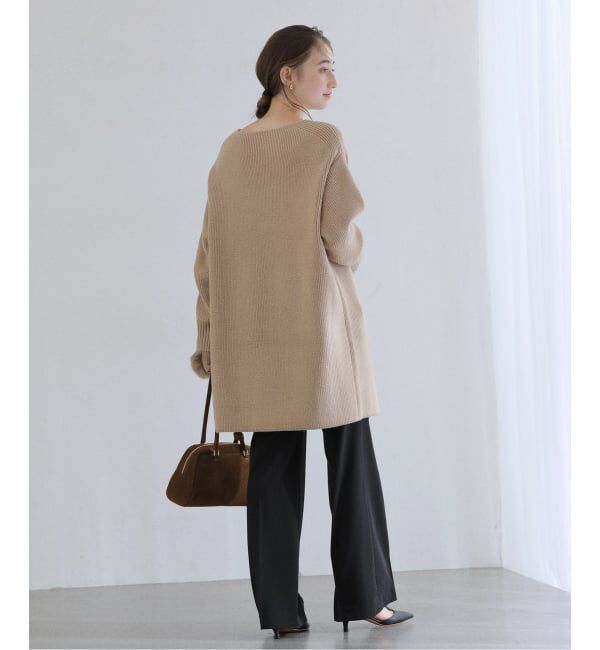  「《追加》【洗える】ファーグローブニットチュニック」|チュニック|