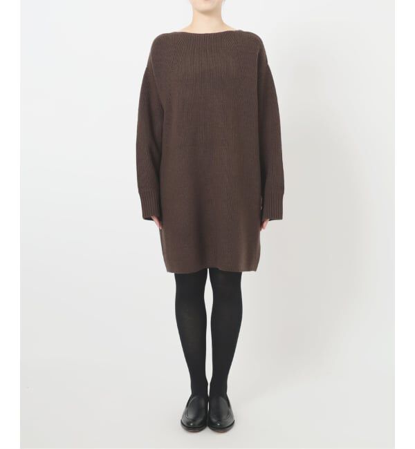  「《追加》【洗える】ファーグローブニットチュニック」|チュニック|