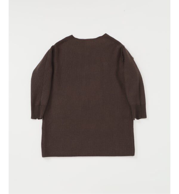  「《追加》【洗える】ファーグローブニットチュニック」|チュニック|