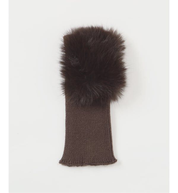  「《追加》【洗える】ファーグローブニットチュニック」|チュニック|