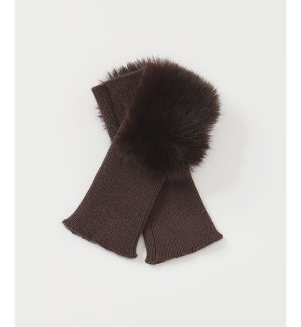  「《追加》【洗える】ファーグローブニットチュニック」|チュニック|