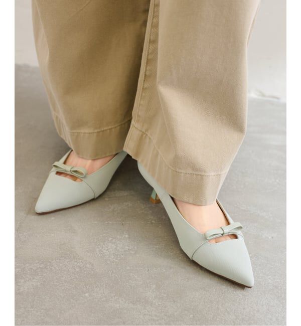  「5cmポインテッドナローリボンパンプス」|パンプス|