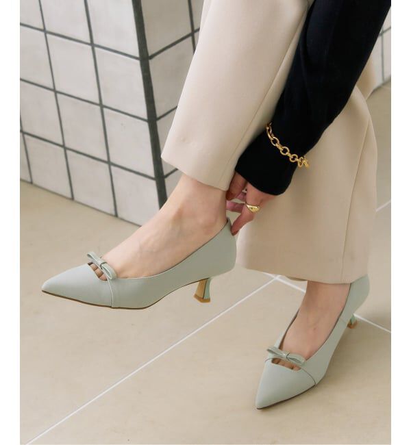  「5cmポインテッドナローリボンパンプス」|パンプス|