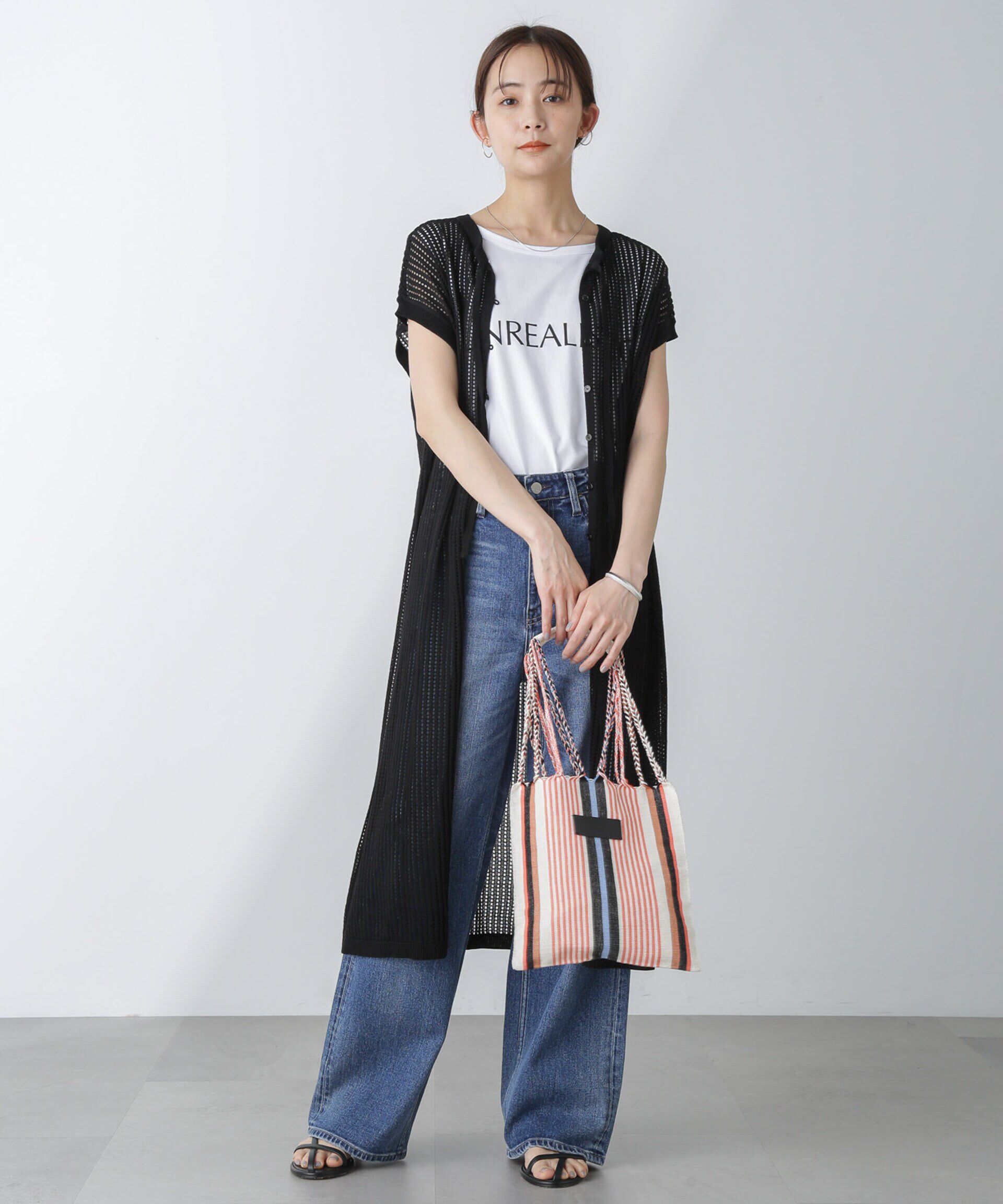 nano･universe「前後2wayメッシュワンピース」|ワンピース|