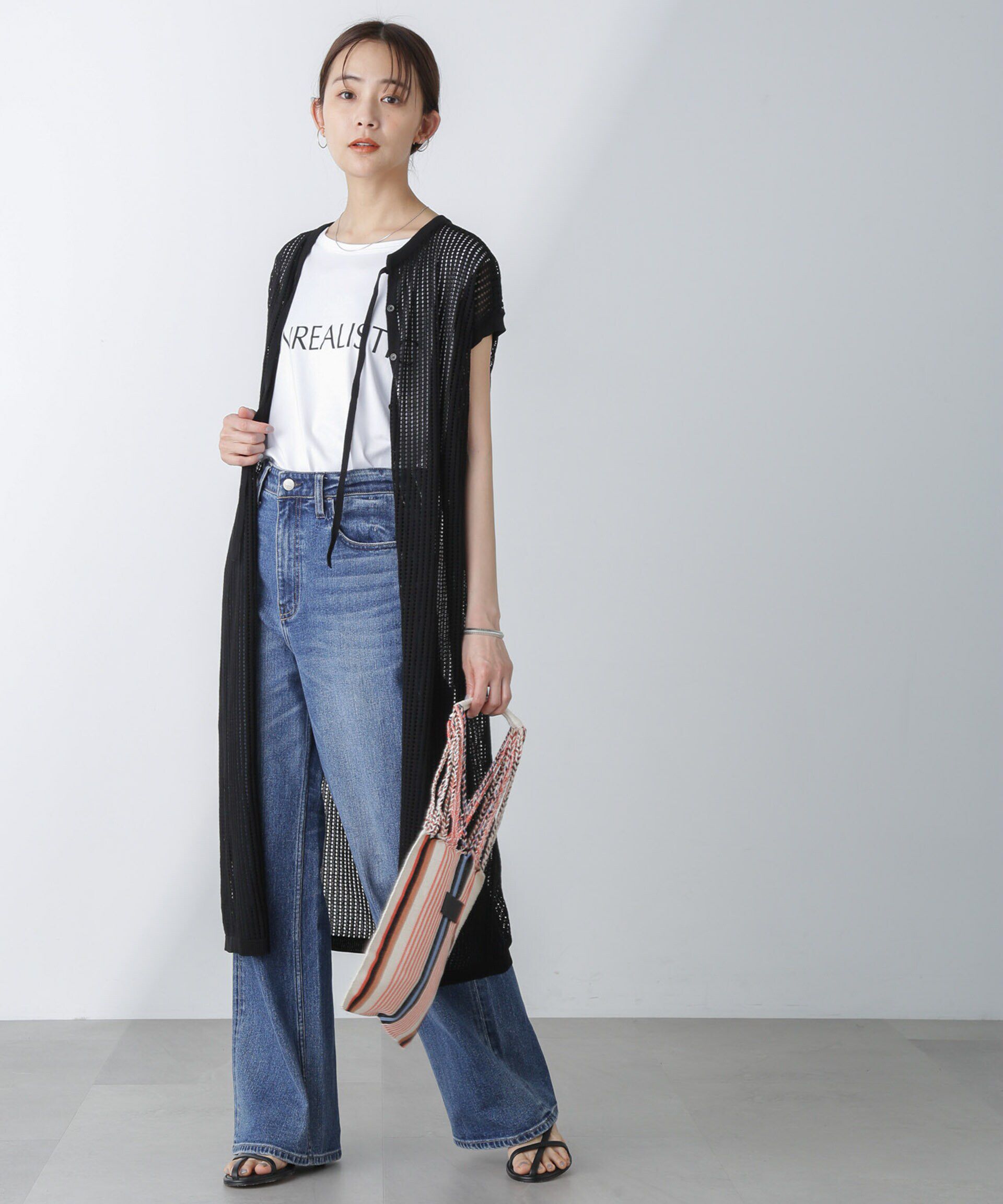 nano･universe「前後2wayメッシュワンピース」|ワンピース|